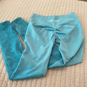 alphalete blue leggings